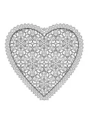 Valentijn hart kleurplaat 13